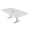 Skutchi Designs 45.25 in W, 84 in L, 29 in H, Engineered Wood Top, White HAR-AREC-46X84-T-ELEC-WHCYPRESS - alternate 1